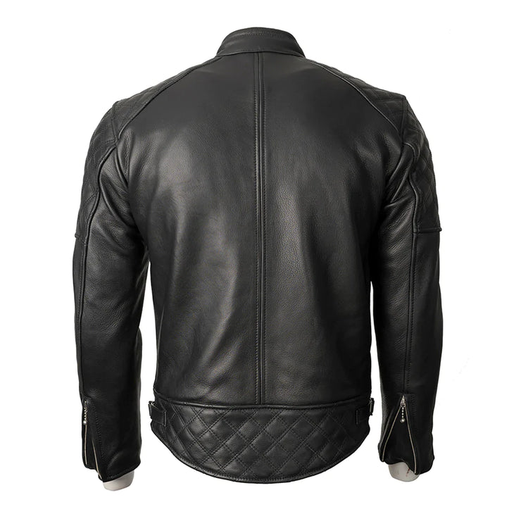 GOLDTOP FLAT TRACKER JACKET (CE ARMOURED) - BLACK - SIZE 42