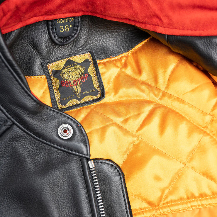 GOLDTOP FLAT TRACKER JACKET (CE ARMOURED) - BLACK