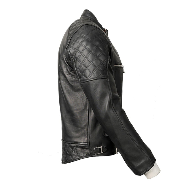 GOLDTOP FLAT TRACKER JACKET (CE ARMOURED) - BLACK - SIZE 42