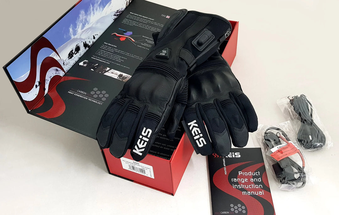 KEIS HEATED MOTORCYCLE GLOVES G601 TOURING Strath Moto
