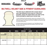 BILTWELL GRINGO S ECE 22.05 HELMET - GLOSS VINTAGE WHITE - SALE!