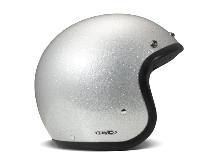 DMD VINTAGE JET HELMET ECE 22.05 - GLITTER SILVER - SIZE XL