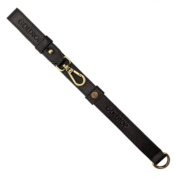 GOLDTOP LEATHER GLOVE STRAP - FULL GRAIN BLACK