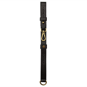 GOLDTOP LEATHER GLOVE STRAP - SMOOTH BLACK