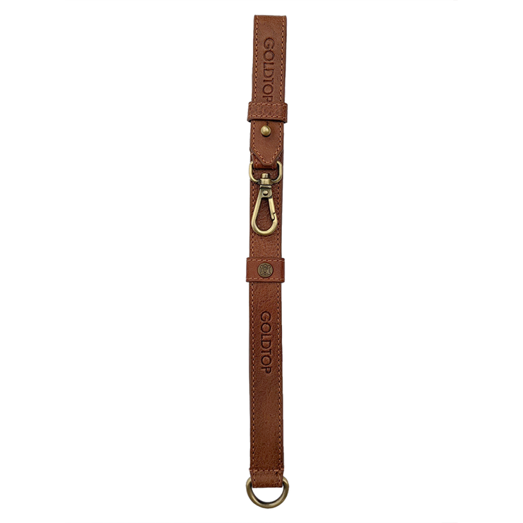 GOLDTOP LEATHER GLOVE STRAP - CHESTNUT