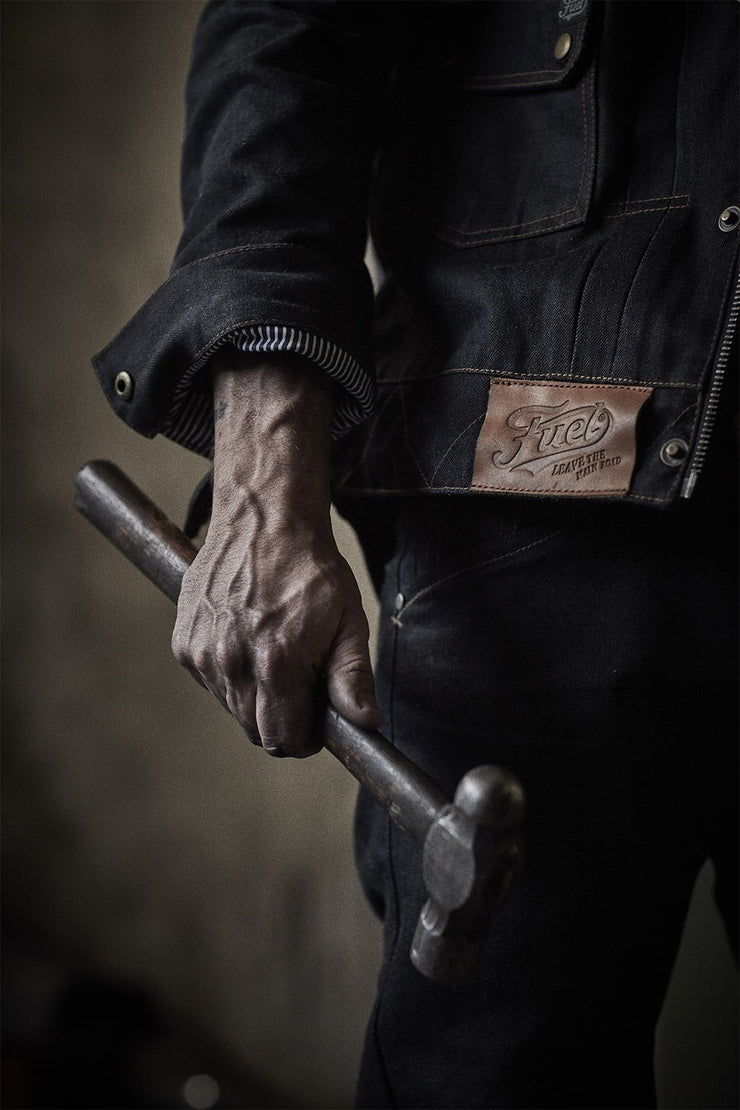 FUEL "GREASY" DENIM JACKET - SIZE XL, 3XL - LAST ONES!