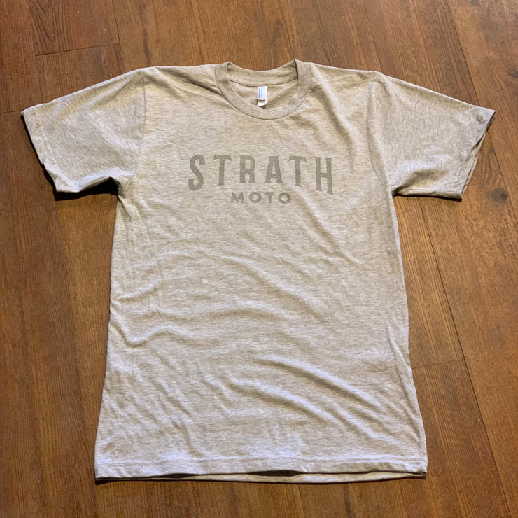 STRATH MOTO CLASSIC LOGO TEE 2.0 HEATHER GREY - XL