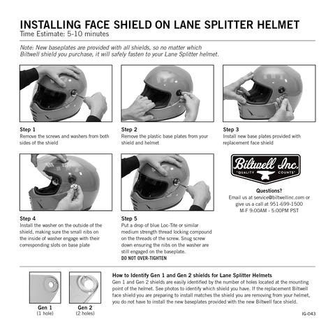 BILTWELL LANE SPLITTER SHIELD - GEN 2