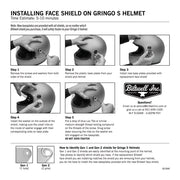 BILTWELL GRINGO S ECE 22.05 HELMET - GLOSS VINTAGE WHITE - SALE!