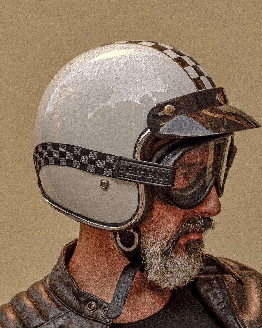 cafe racer helmet with goggles ETHEN SCRAMBLER GOGGLE PHOTOCHROMIC LENS