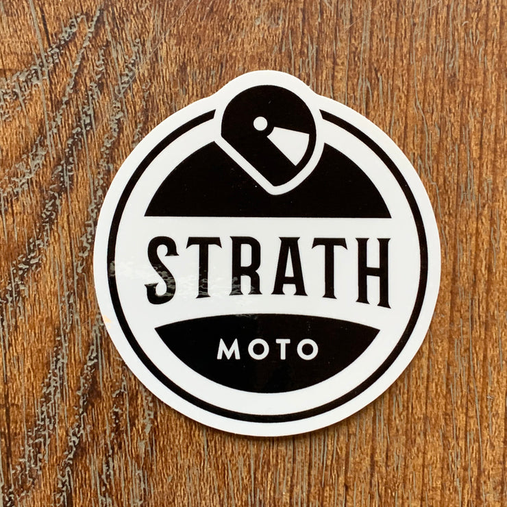 STRATH MOTO CREST LOGO STICKER