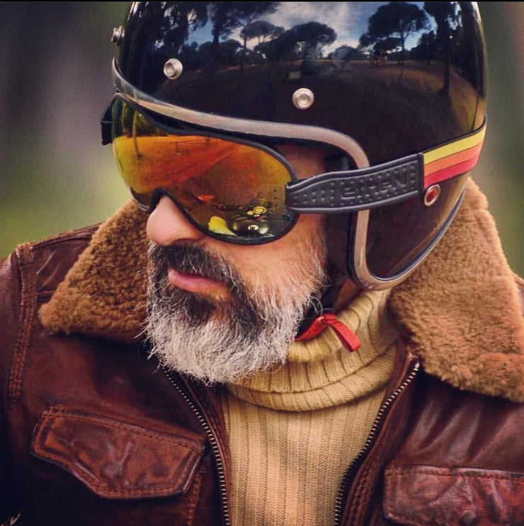 ETHEN CAFE RACER GOGGLE MIRROR BRONZE PHOTOCHROMIC LENS