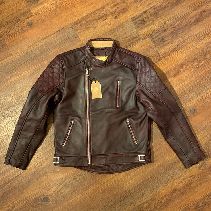 GOLDTOP BOBBER JACKET (CE ARMOURED) - OXBLOOD