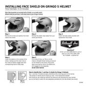 BILTWELL HELMET SHIELD GEN 1 BASEPLATE KIT SET