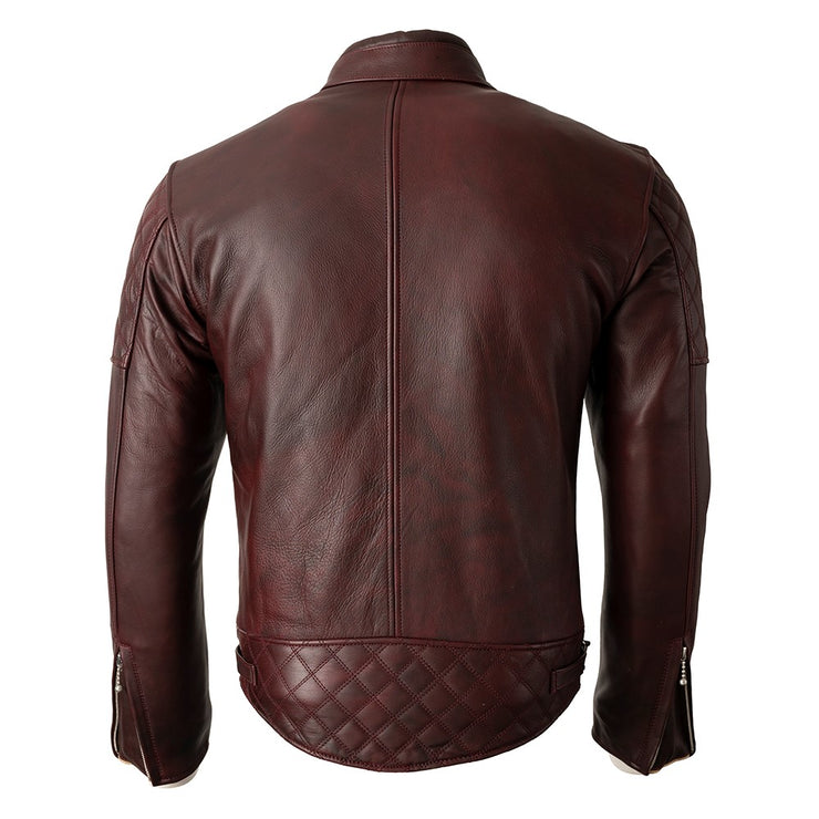 GOLDTOP BOBBER JACKET (CE ARMOURED) - OXBLOOD