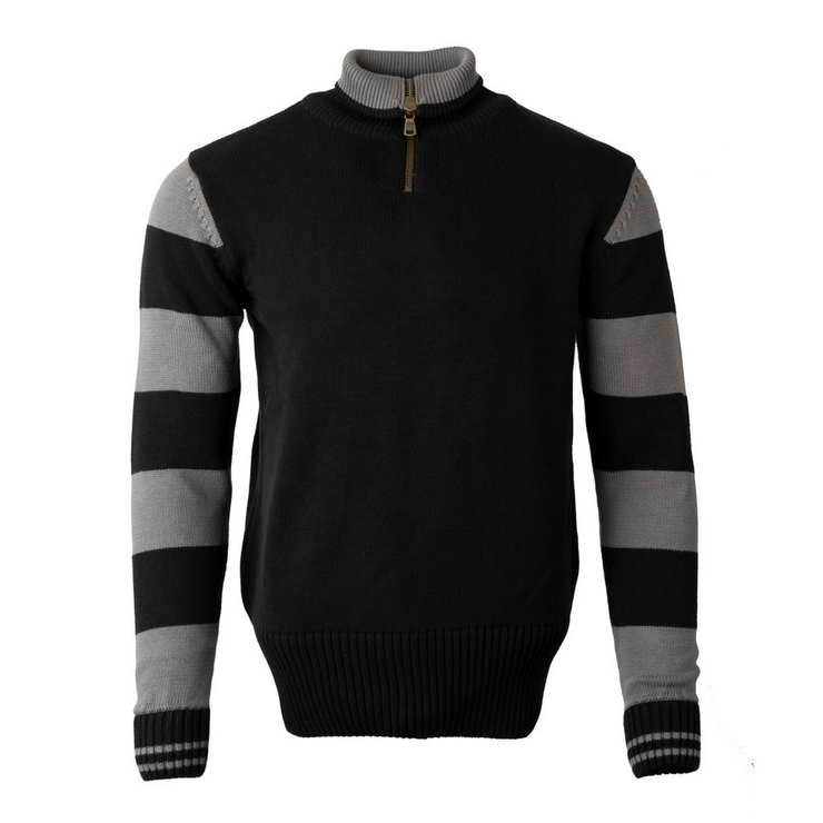 GOLDTOP 1920'S MOTORCYCLE RACING SWEATER - BLACK/GREY