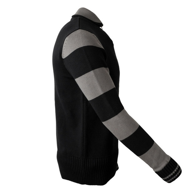 GOLDTOP 1920'S MOTORCYCLE RACING SWEATER - BLACK/GREY