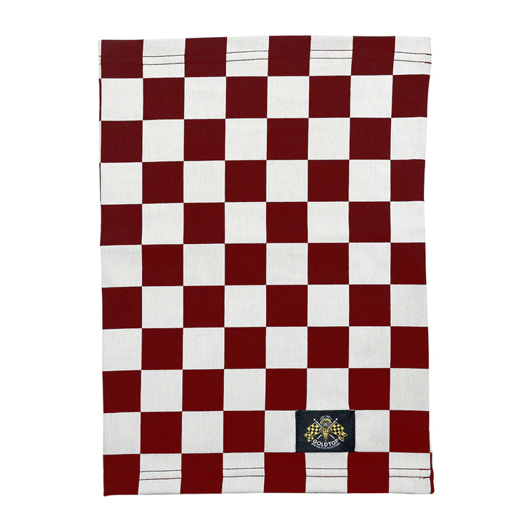 GOLDTOP PREMIUM COTTON NECK TUBE - RED & WHITE CHECKER