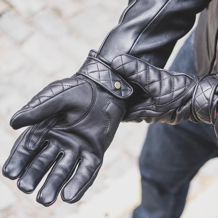 GOLDTOP SHORT BOBBER GLOVES - BLACK