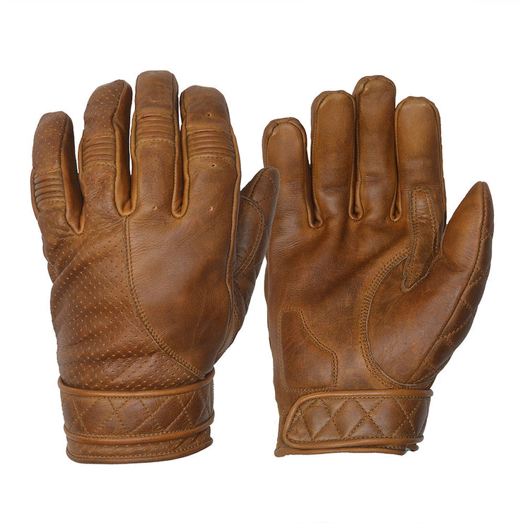 GOLDTOP SHORT BOBBER GLOVES - WAXED BROWN