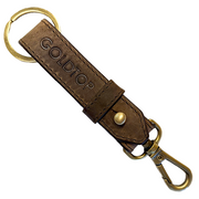 GOLDTOP LEATHER BELT KEYRING SLIM - RUSTIC BROWN