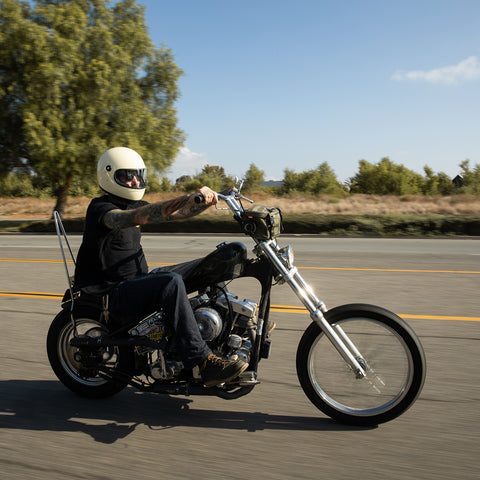 BILTWELL GRINGO S ECE 22.05 HELMET - GLOSS VINTAGE WHITE - SALE!
