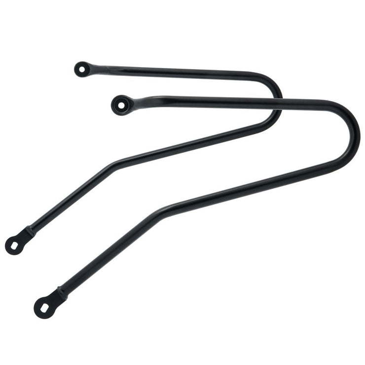 MOTONE T100/T120/STREET TWIN LC PANNIER/LUGGAGE RAILS - PAIR - BLACK