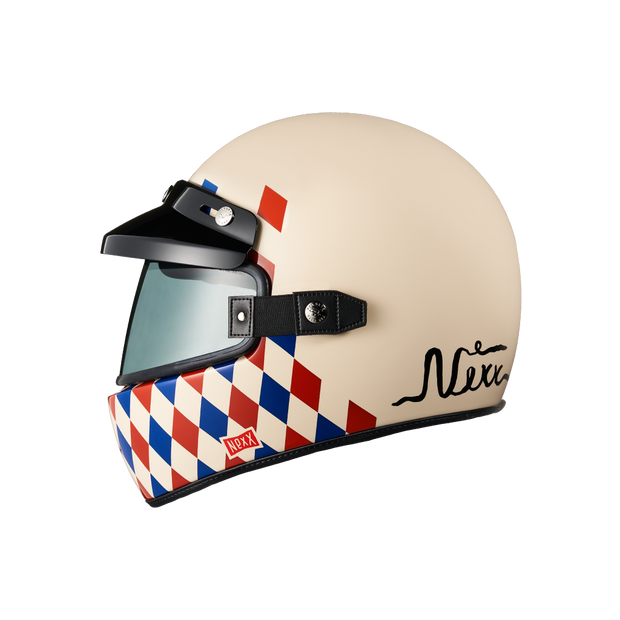 NEXX X.G100 CHECKMATE HELMET - CLASSIC CREAM - SALE!