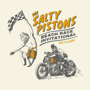 AGE OF GLORY BEACH RACE T-SHIRT - ECRU - SIZE L, XL