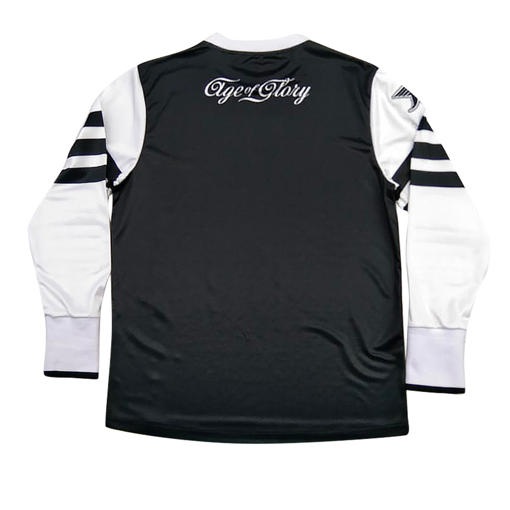 AGE OF GLORY CLASSIC MESH JERSEY - BLACK WHITE – Strath Moto