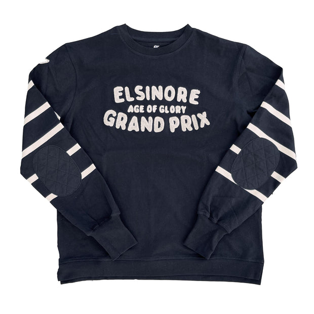 AGE OF GLORY ELSINORE LONG SLEEVE TEE - WASHED BLACK ECRU - SIZE L