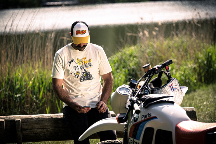 AGE OF GLORY BEACH RACE T-SHIRT - ECRU - SIZE L, XL