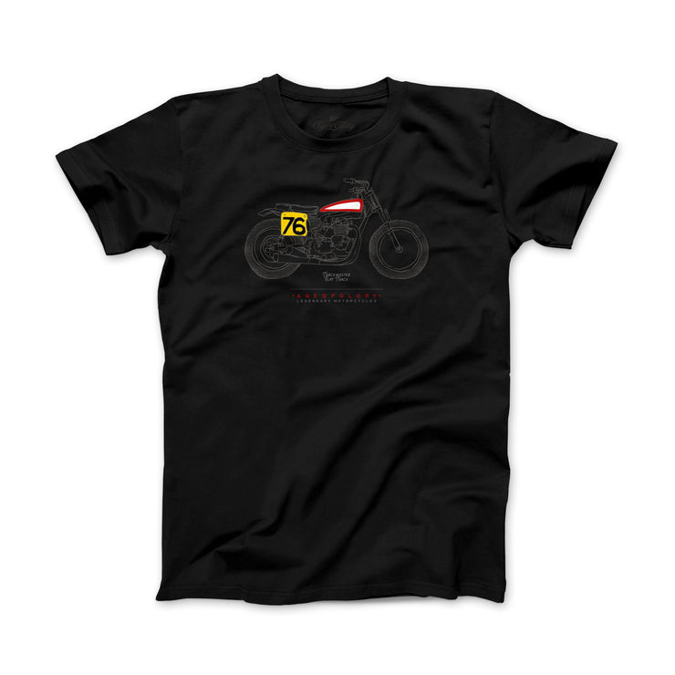 AGE OF GLORY LEGENDARY TRACKMASTER T-SHIRT - WASHED BLACK - SIZE XL
