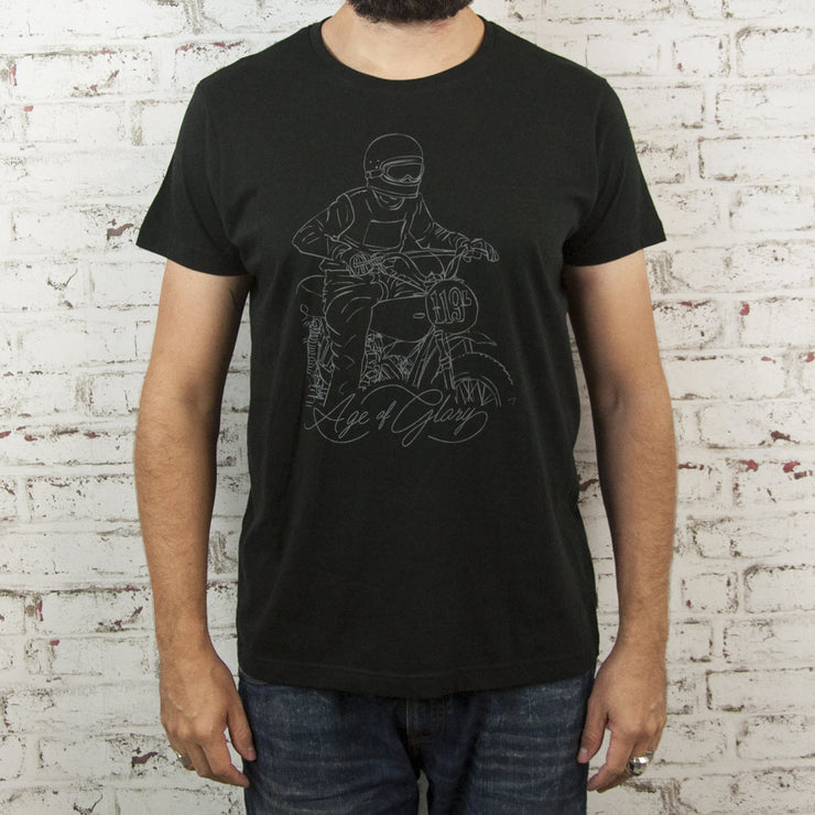 AGE OF GLORY SCRAMBLER T-SHIRT - BLACK - L