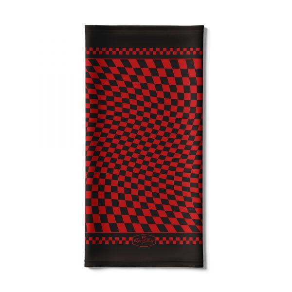 AGE OF GLORY TWISTED CHECKERS NECK TUBE - BLACK / RED