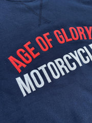 AGE OF GLORY VINTAGE RAGLAN SWEAT - NAVY