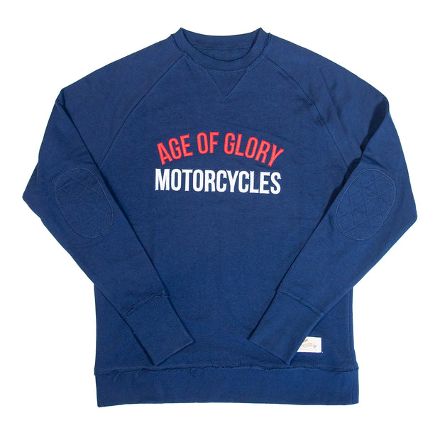 AGE OF GLORY VINTAGE RAGLAN SWEAT - NAVY