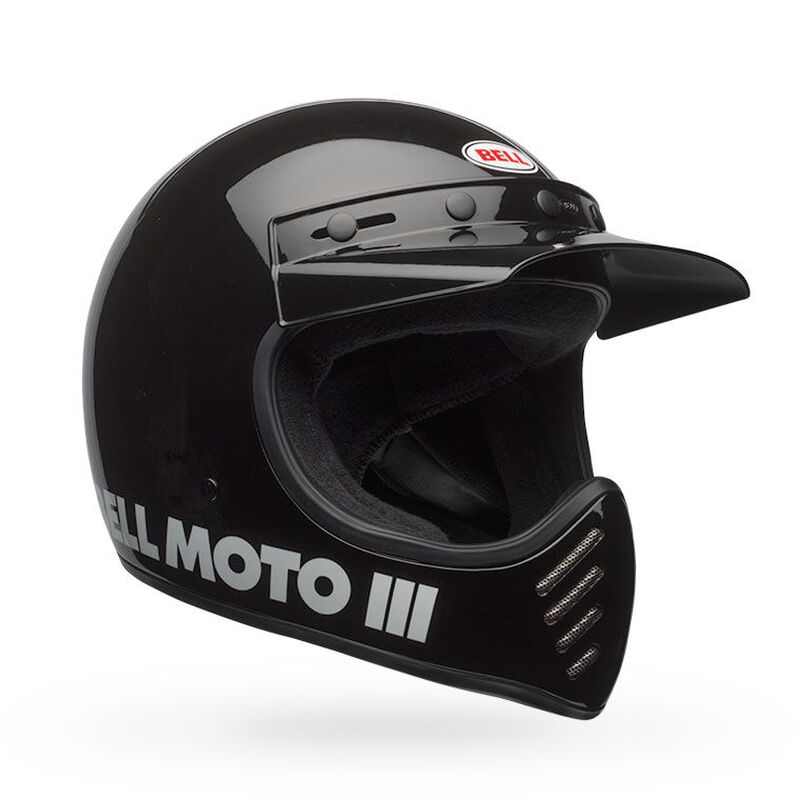 BELL MOTO 3 - CLASSIC GLOSS BLACK – Strath Moto