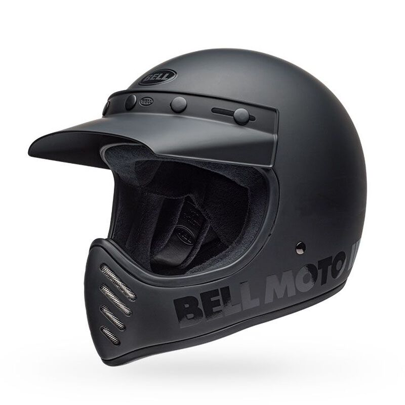 BELL MOTO 3 - MATTE/GLOSS BLACKOUT CLASSIC – Strath Moto