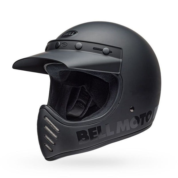 BELL MOTO 3 - MATTE/GLOSS BLACKOUT CLASSIC