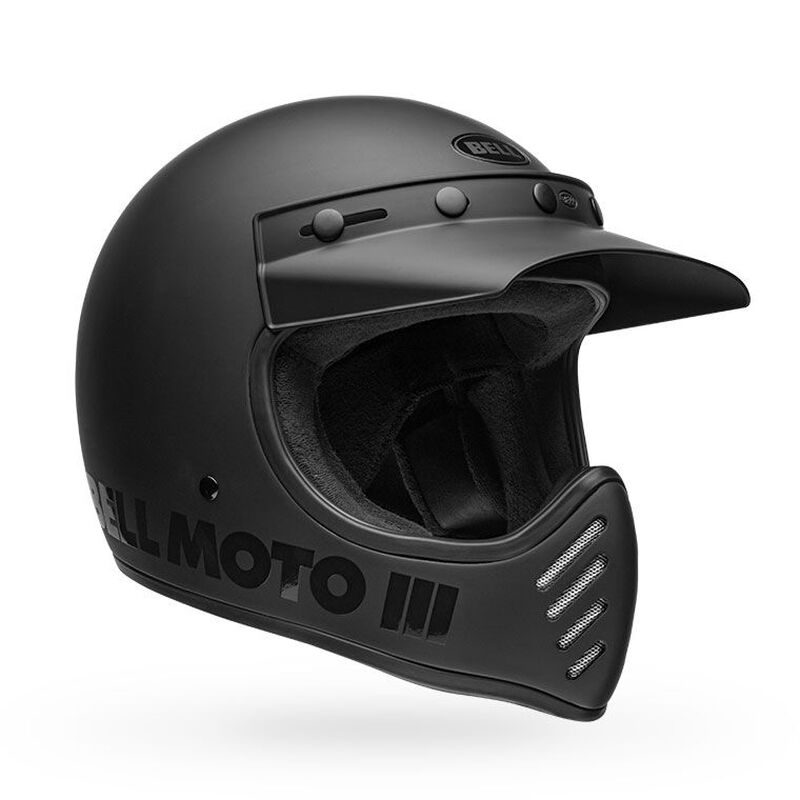 BELL MOTO 3 - MATTE/GLOSS BLACKOUT CLASSIC – Strath Moto