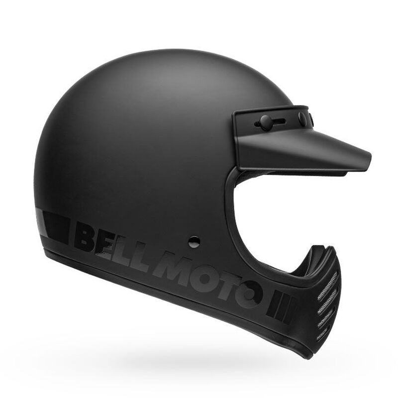 BELL MOTO 3 - MATTE/GLOSS BLACKOUT CLASSIC – Strath Moto