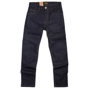 BIKE SHED PROTECTIVE ROAD JEANS - RAW INDIGO - SIZE 30R, 36R