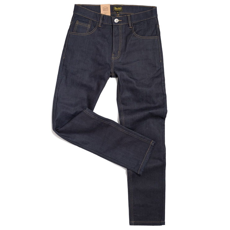 BIKE SHED PROTECTIVE ROAD JEANS - RAW INDIGO - SIZE 36R