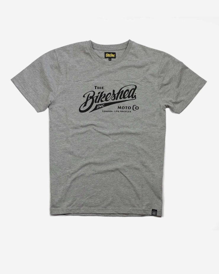 BIKE SHED INC. T SHIRT - HEATHER GREY