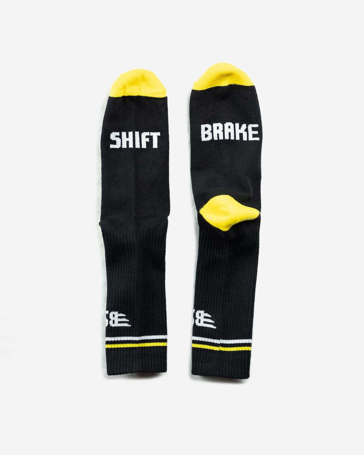 BIKE SHED MX SOCKS - BLACK / YELLOW