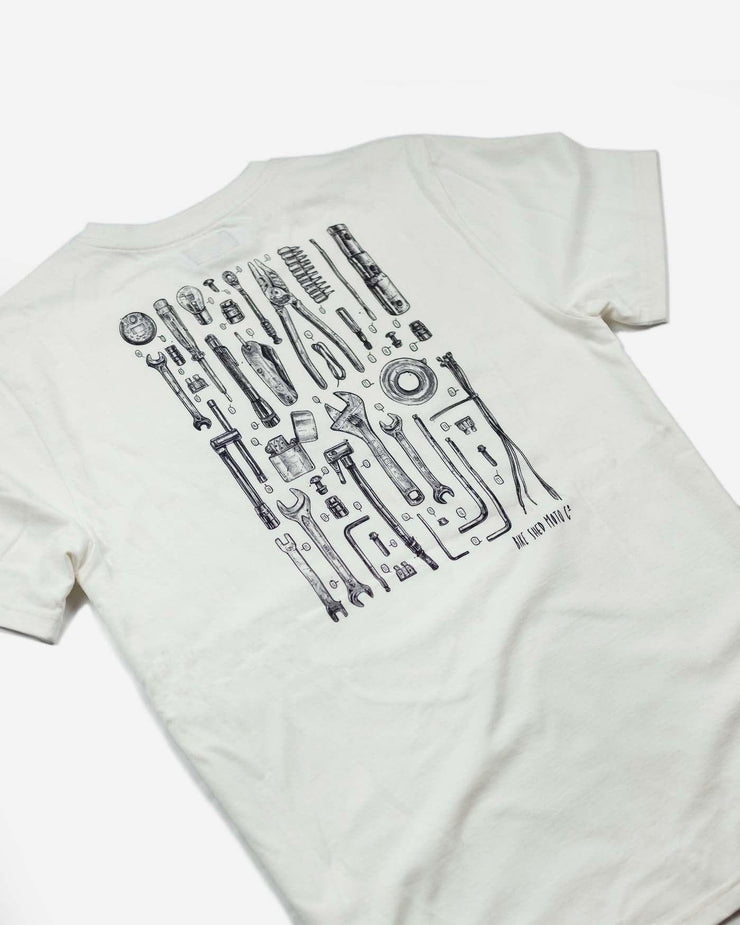 BIKE SHED TOOLKIT T SHIRT - WHITE - SIZE XL