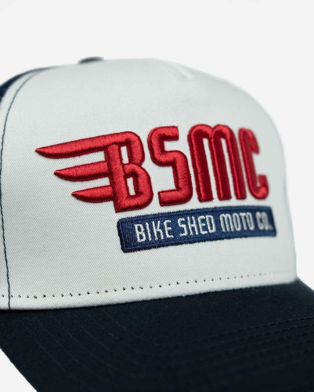 BIKE SHED XR HAT - RED / WHITE/ BLUE