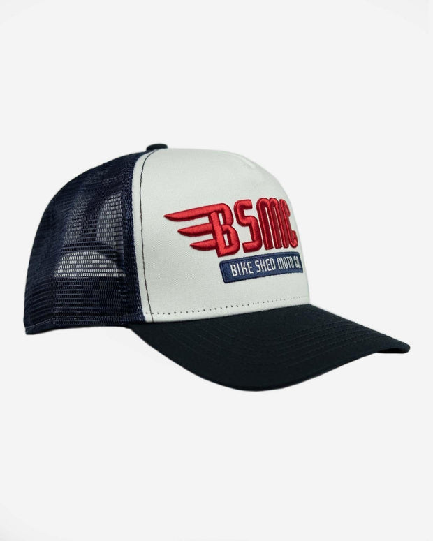 BIKE SHED XR HAT - RED / WHITE/ BLUE