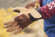 FUEL RODEO GLOVES PERFORATED YELLOW - SIZE M, L